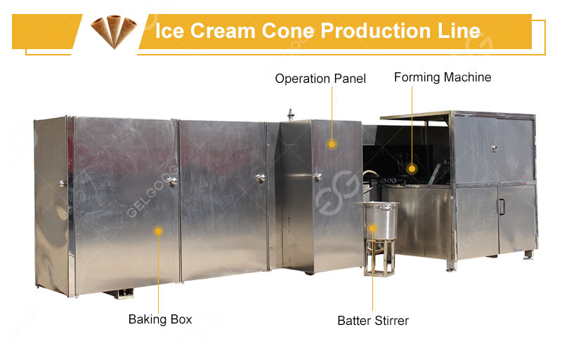 Industrial Sugar Cone Baking Machine