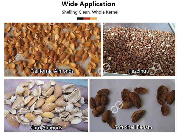 Almond Shell Cracker Machine Application